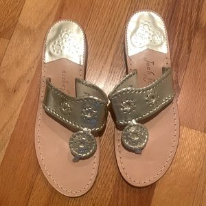 Jack Rogers Gold Sandals 9M